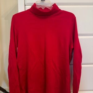 Land’s End Red Turtleneck